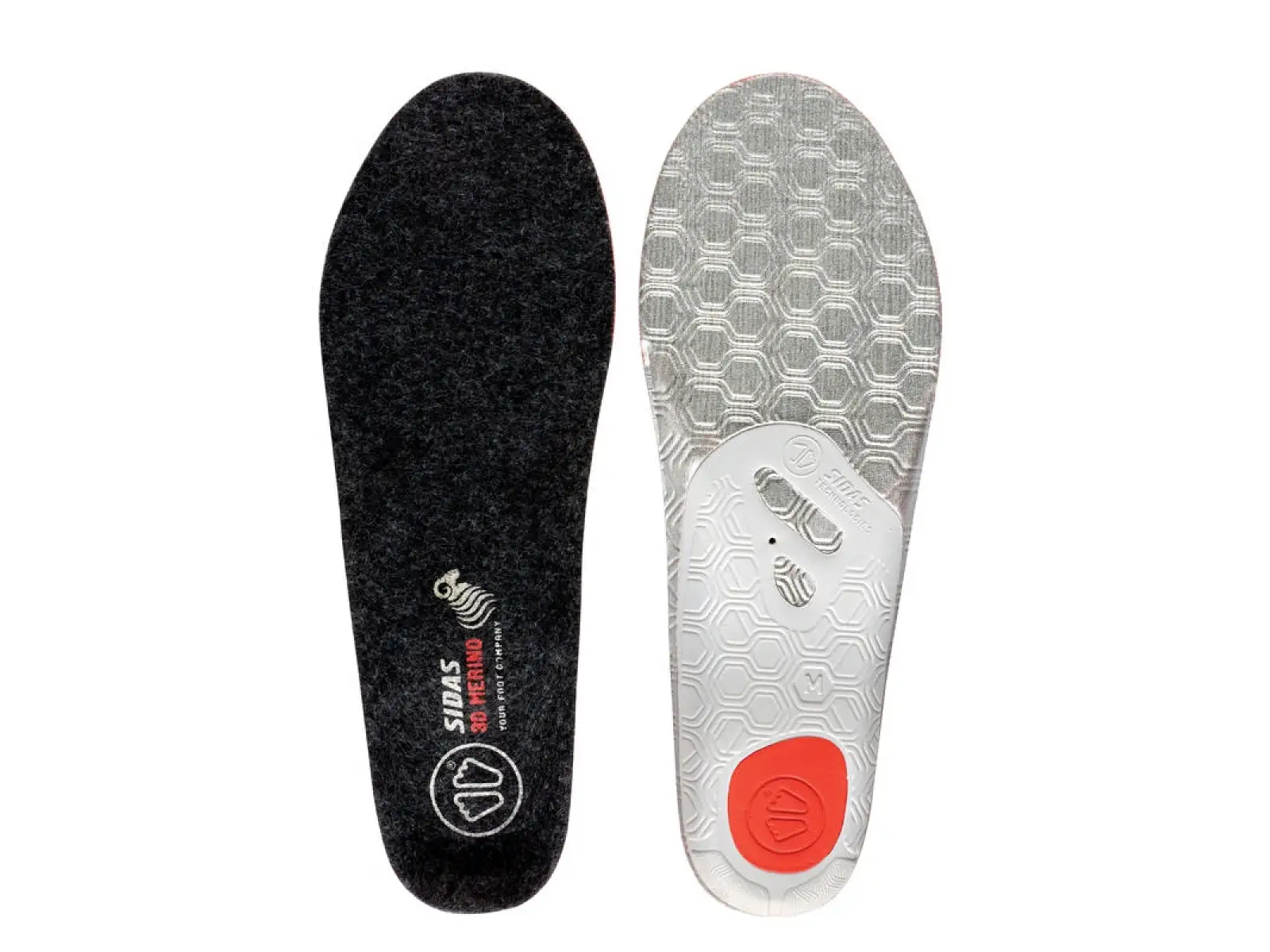 Sidas Winter 3D Merino Einlegesohlen für mittleres Fußgewölbe 1 Paar