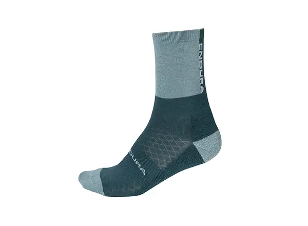 Endura BaaBaa Merino Damen Winter Socken dunkelgrün-grau