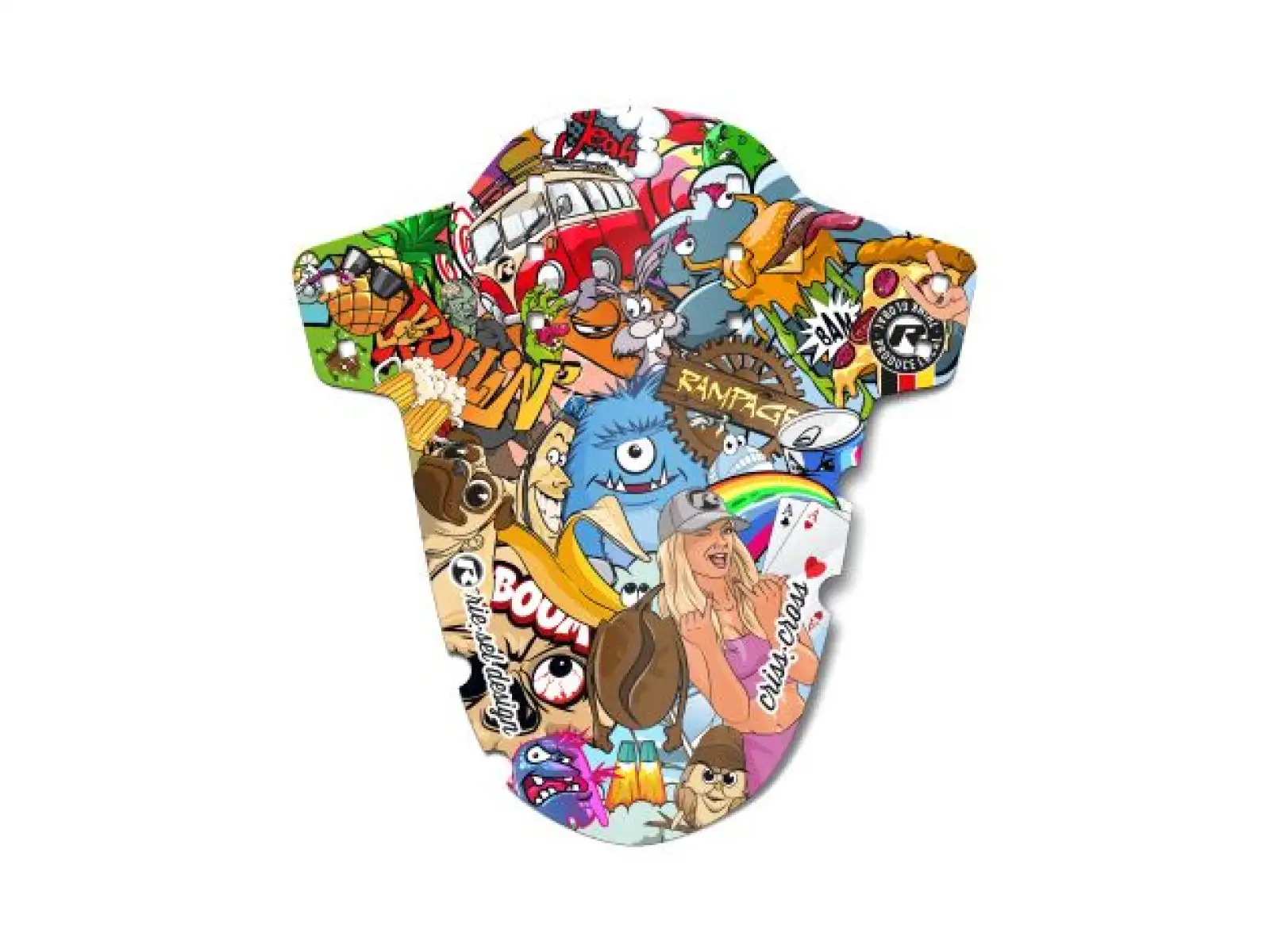 Rie:sel Design Criss:cross Schutzblech Stickerbomb Blickfang