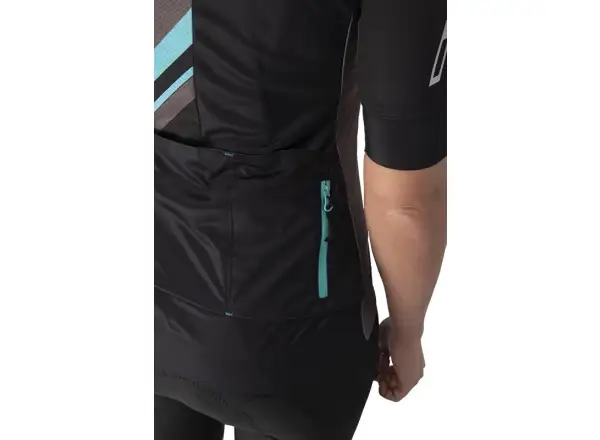 Rock Machine Catherine Pro Damen Kurzarmtrikot schwarz/grau/blau