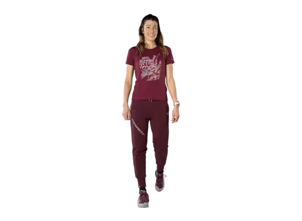 Dynafit 24/7 Artist Series Cotton Damen T-Shirt Burgundy/Steep&Deep