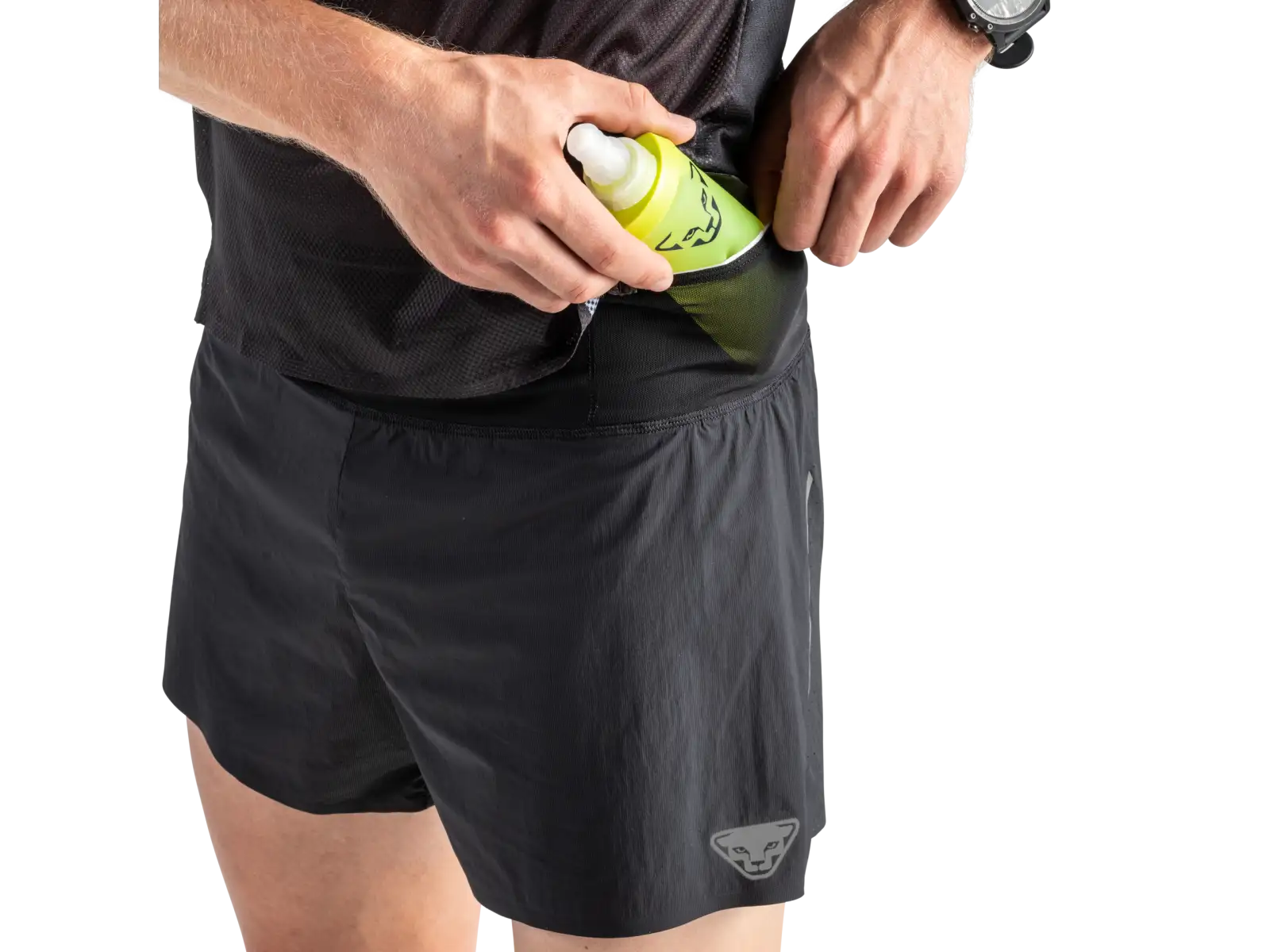 Dynafit DNA Split 2v1 Herrenrennenlauf Shorts Black Out/0520