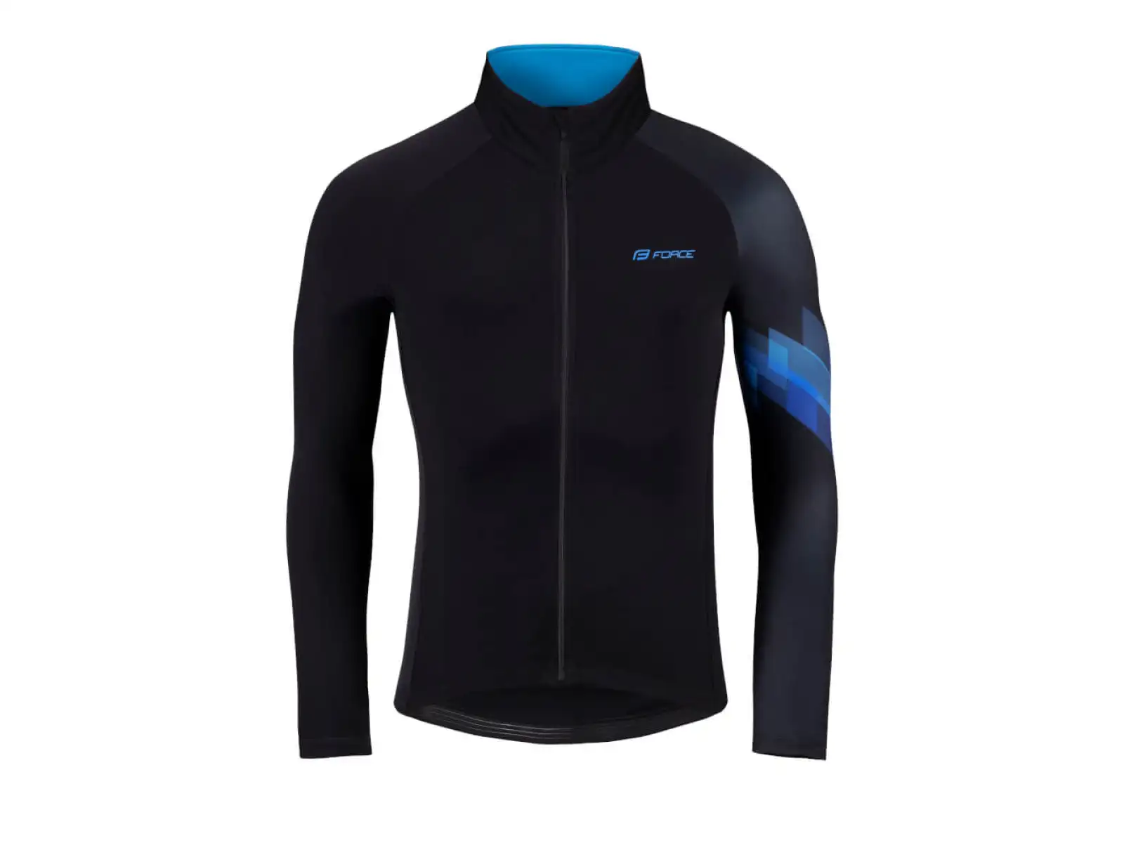 Force Ridge Herrentrikot langärmlig schwarz/blau