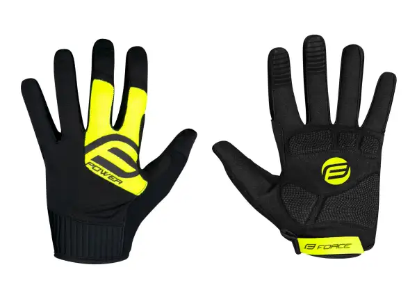 Force MTB Power Handschuhe Schwarz/Fluo