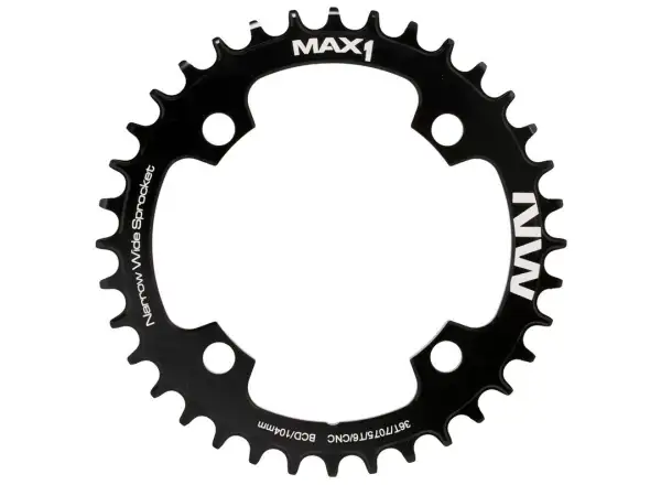 MAX1 Schmal-Breit-Kettenblatt BCD104, 36Z, schwarz