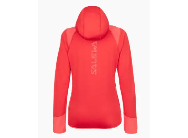 Salewa Agner Hybrid PL/DST Damenjacke in Calypso Korallenrot Melange