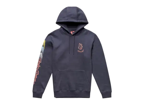 Troy Lee Designs Peace Out Herren-Kapuzenpullover Carbon/Black