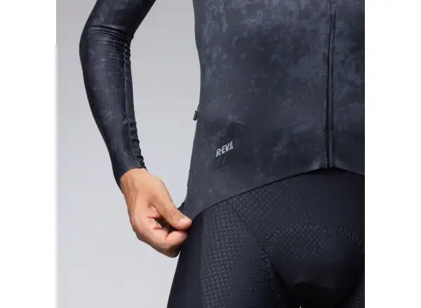 Alé R-EV1 Grafenium Herren gefüttertes Radtrikot Black