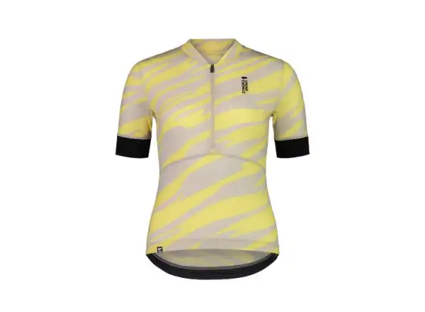 Mons Royal Cadence Half Zip WMNS Damen Kurzarmtrikot limelight camo