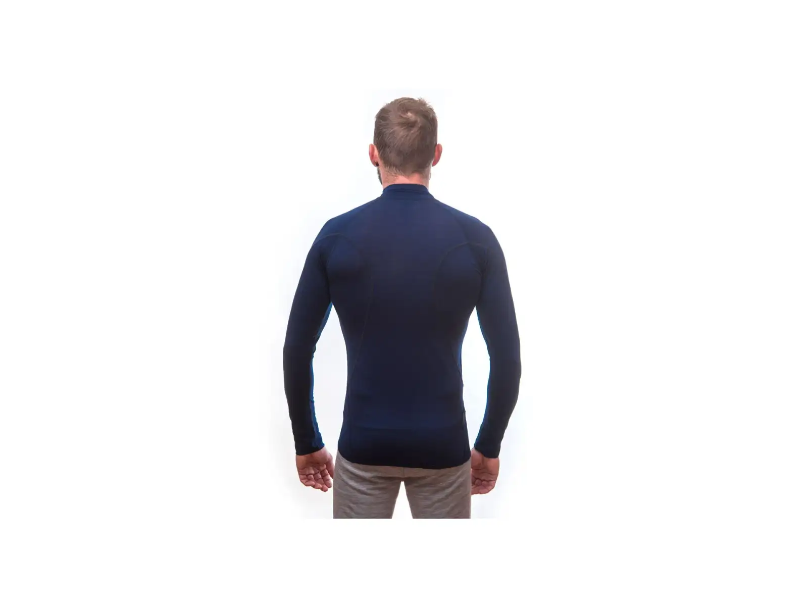 Sensor Merino Active Herren Langarmshirt Deep Blue