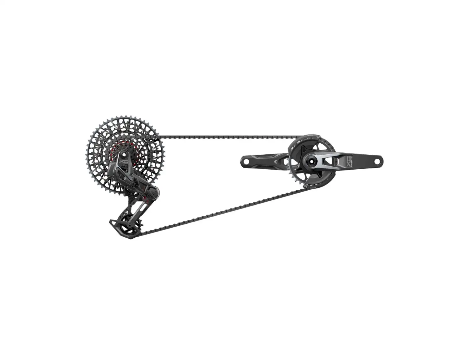Sram X0 Eagle Transmission T-Type AXS Gruppe für E-Mountainbikes Bosch