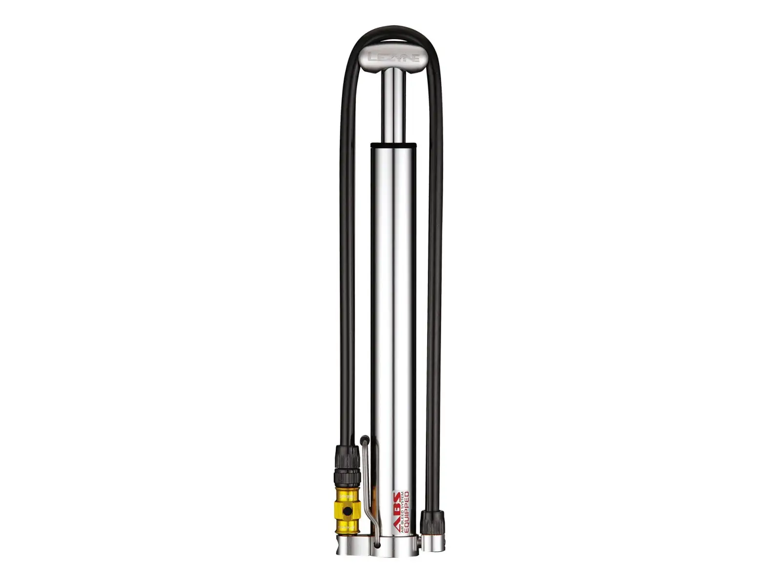 Lezyne Micro Floor Drive HV Pumpe Silber/Hochglanz
