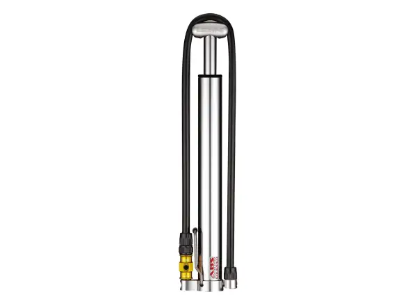 Lezyne Micro Floor Drive HV Pumpe Silber/Hochglanz
