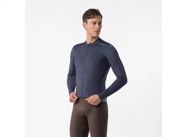 Castelli Espresso Thermal 2 Herren Trikot Langarm Twilight blue