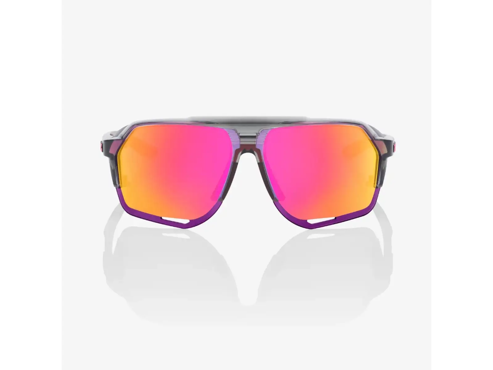 100% Norvik Sportbrille Polished Transparent Grau/Lila Multilayer