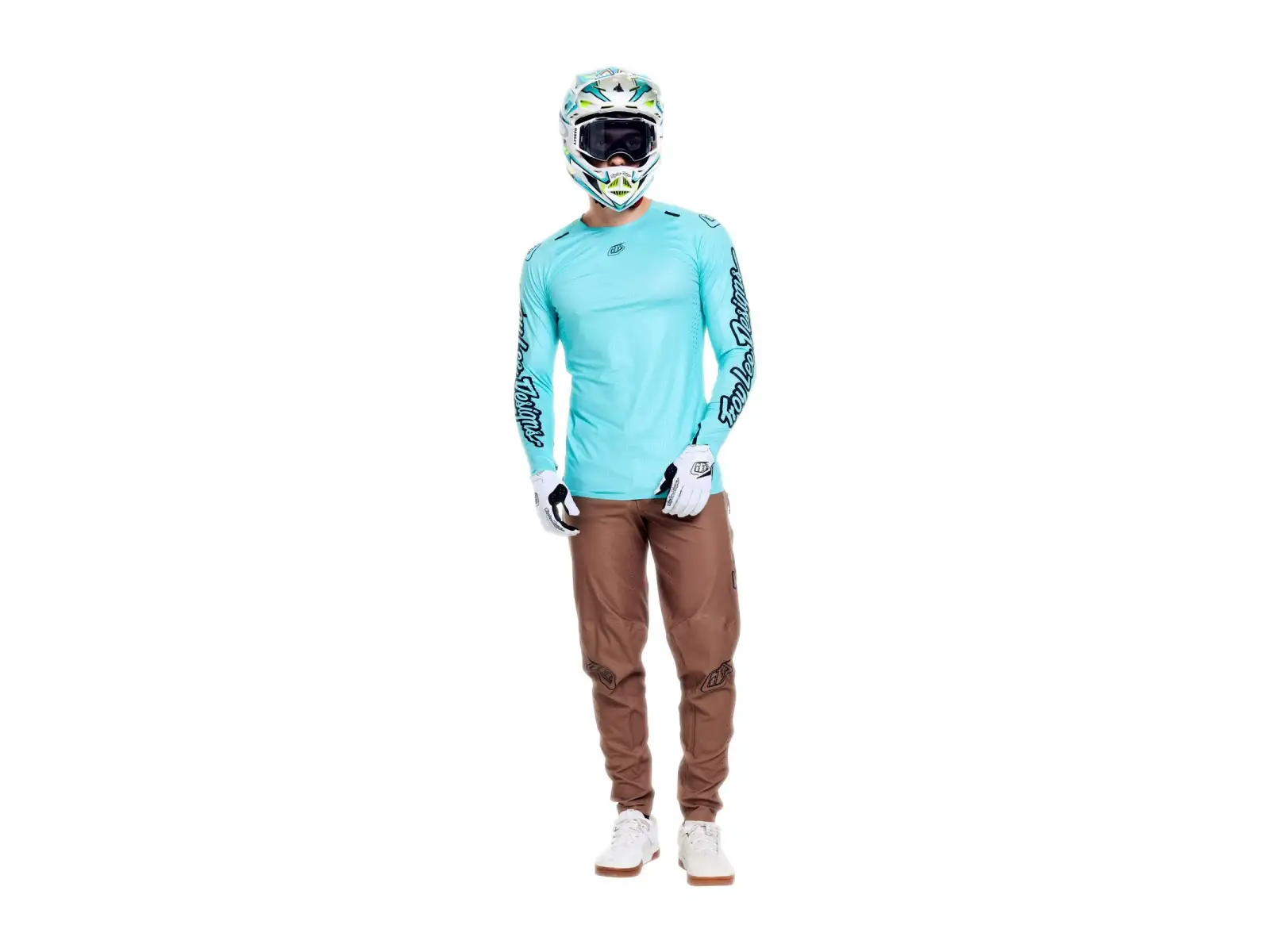Troy Lee Designs Sprint Ultra Herren Trikot Langarm Mono Real Teal
