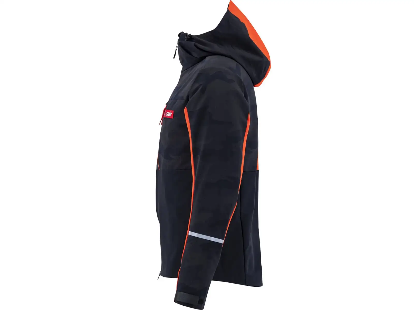 Swix Surmount Softshell Herrenjacke Schwarz/Feuerrot