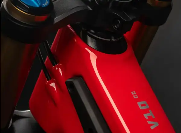 Santa Cruz V10 8 CC MX 24 Downhill-Rahmen Rot Factory Größe L