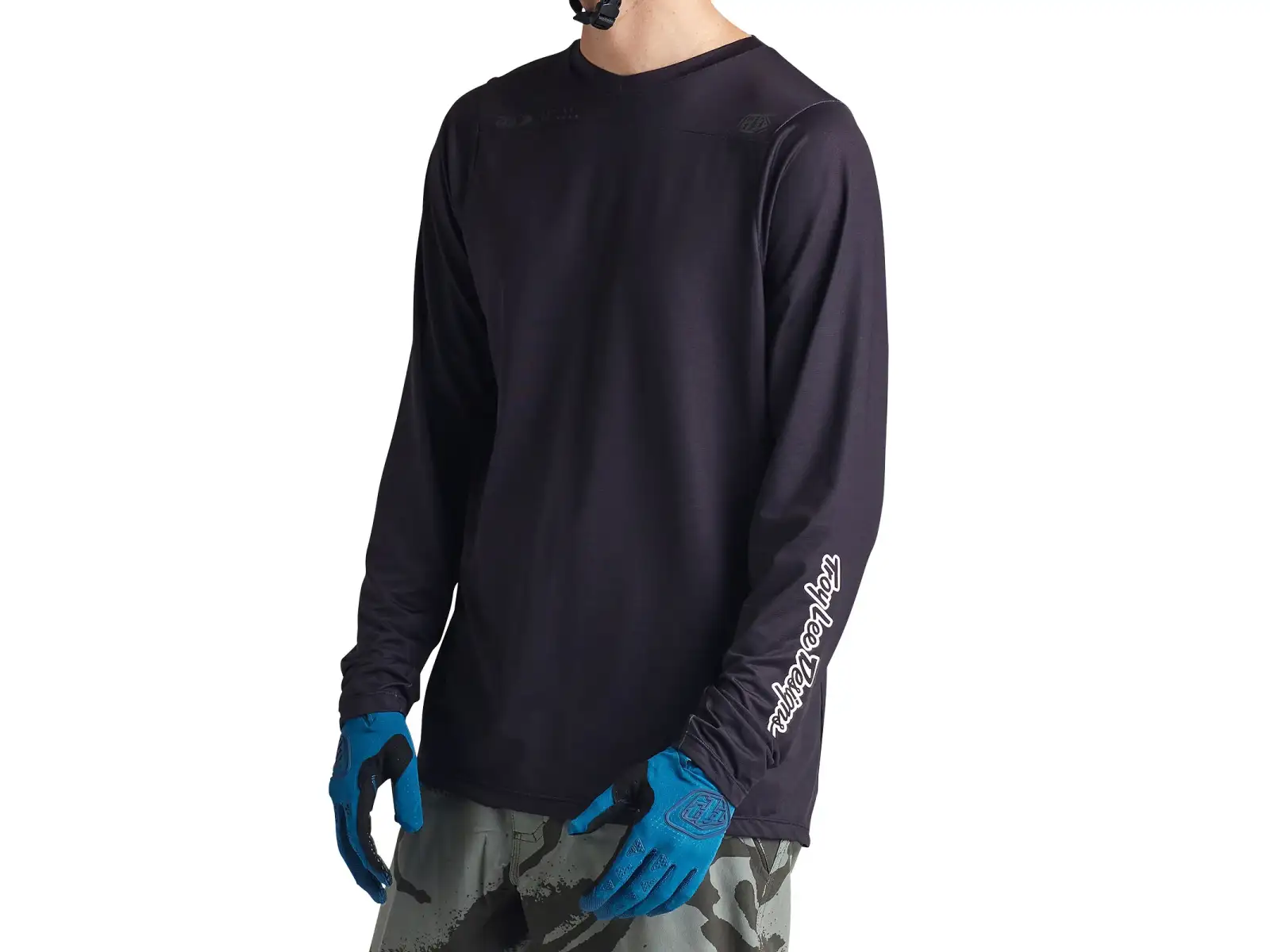Troy Lee Designs Skyline Herrentrikot Langarm Mono Black