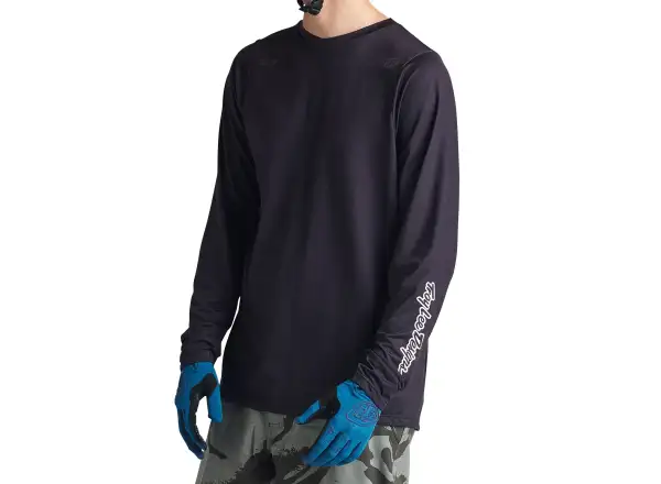 Troy Lee Designs Skyline Herrentrikot Langarm Mono Black