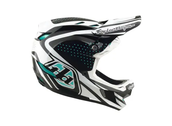 Troy Lee Designs D4 Polyacrylite MIPS Helm Line Charcoal/White