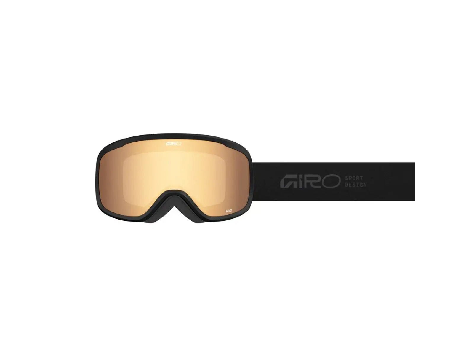 Giro Moxie Damen Skibrille schwarz Stacked/Amber Gold/Yellow (2 Gläser)