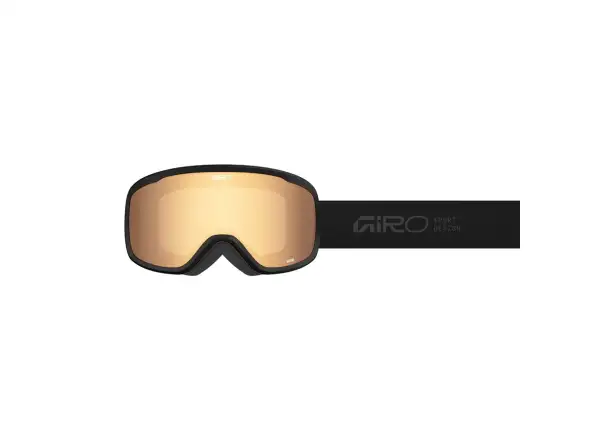 Giro Moxie Damen Skibrille schwarz Stacked/Amber Gold/Yellow (2 Gläser)