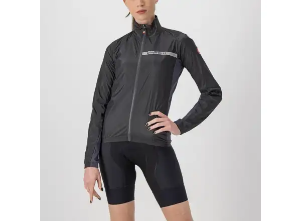 Castelli Squadra Stretch Damen Windjacke light black/dark gray