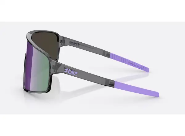 Bliz P001s Sonnenbrille Crystal Black/Grey Purple Multi