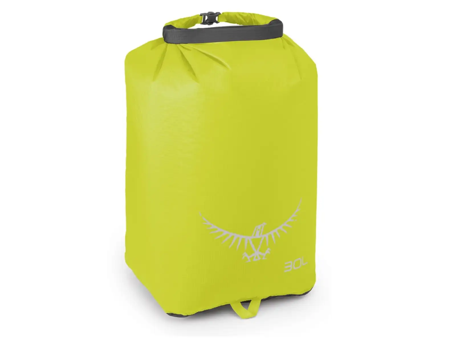 Der Osprey Ultralight Dry Sack 30 L in Electric Lime ist universell einsetzbar.