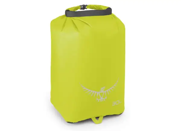 Der Osprey Ultralight Dry Sack 30 L in Electric Lime ist universell einsetzbar.