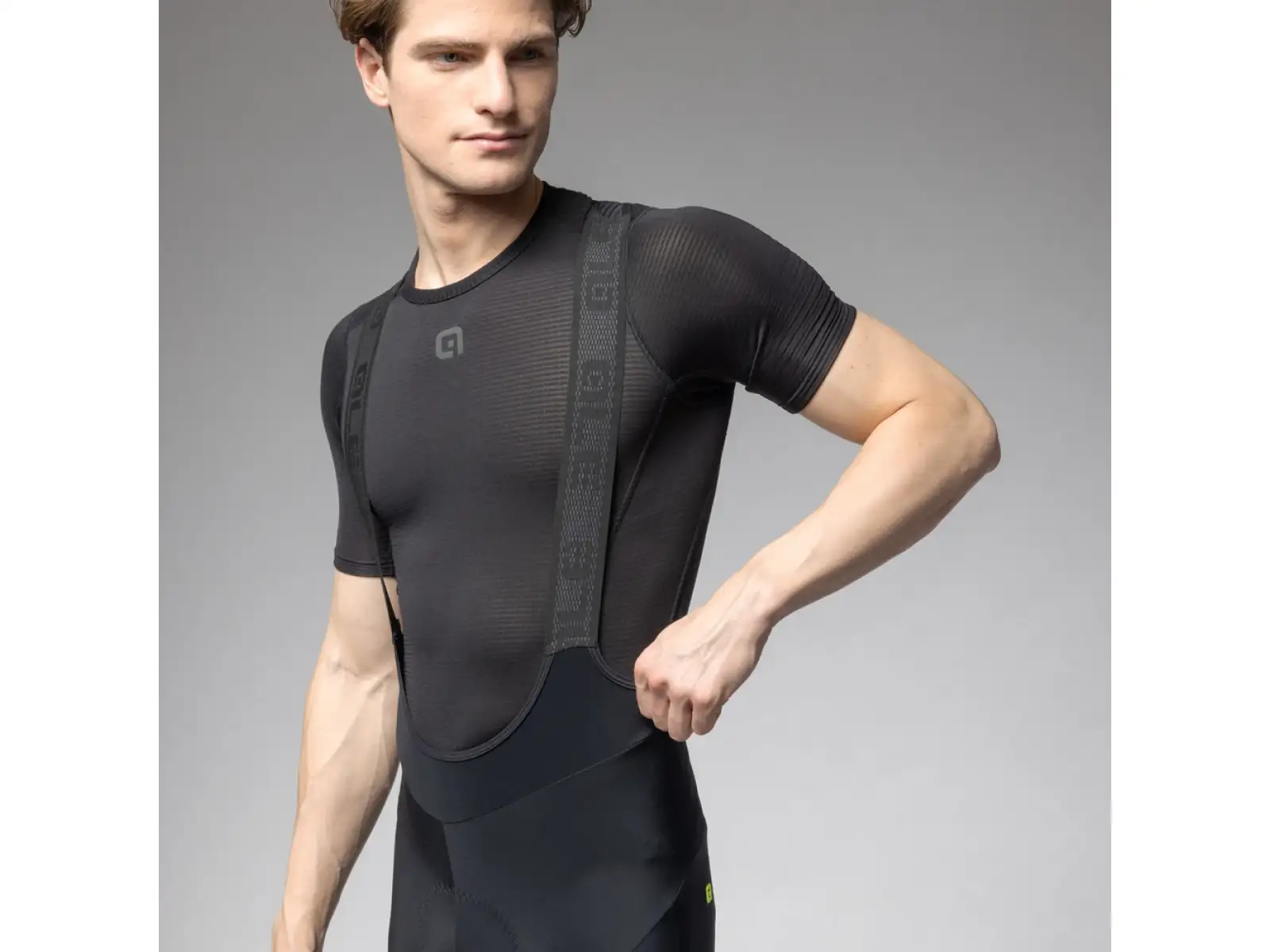 Alé Pragma Winter 2.0 Herren Thermohose mit Trägern und Polster Black