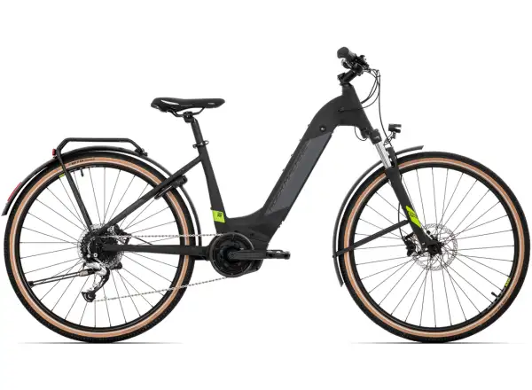 Rock Machine Crossride e500 B Touring Trekking E-Bike Matt Schwarz/Grau