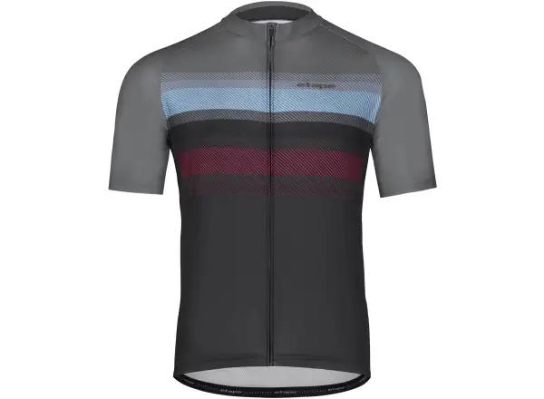 Etape Leader Herren-Trikot kurzarm grau/anthrazit