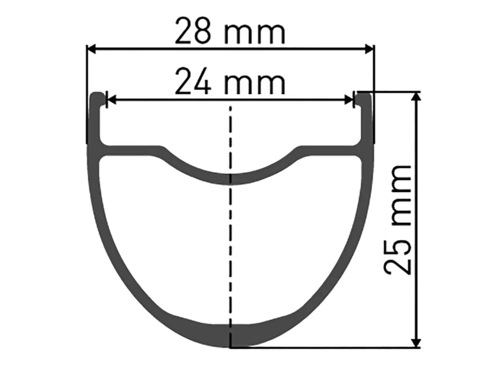 DT Swiss G 1800 25 Spline DB 28" Gravel Vorderrad