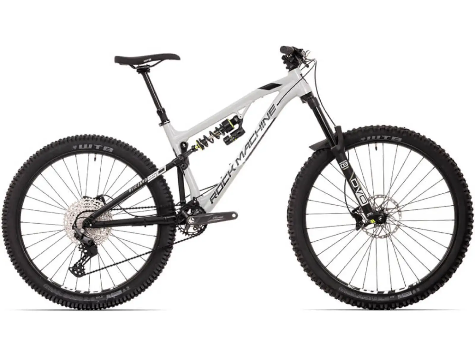 Rock Machine Blizzard 50-297 matt grau/schwarz/weiß 29"/27,5" Mountainbike