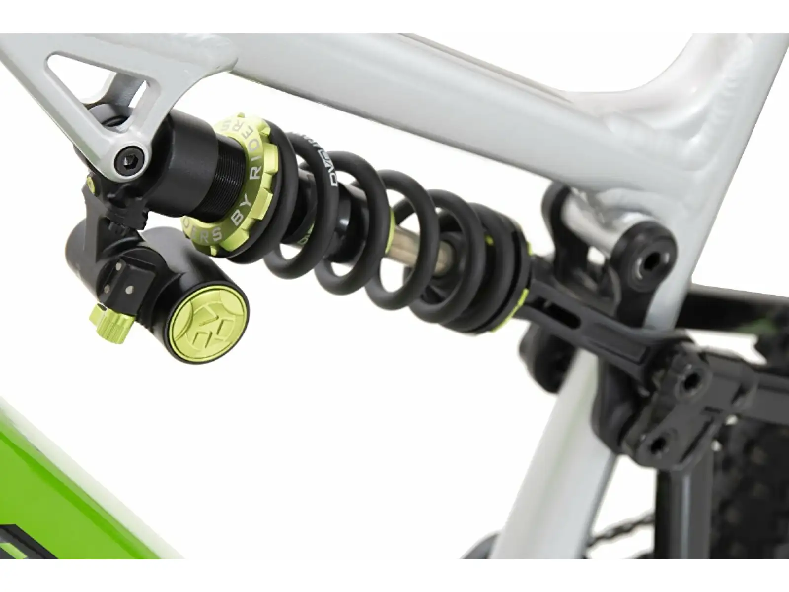 Elektrofahrrad Rock Machine Blizzard INT e90, vollgefedert, silber/schwarz/grün