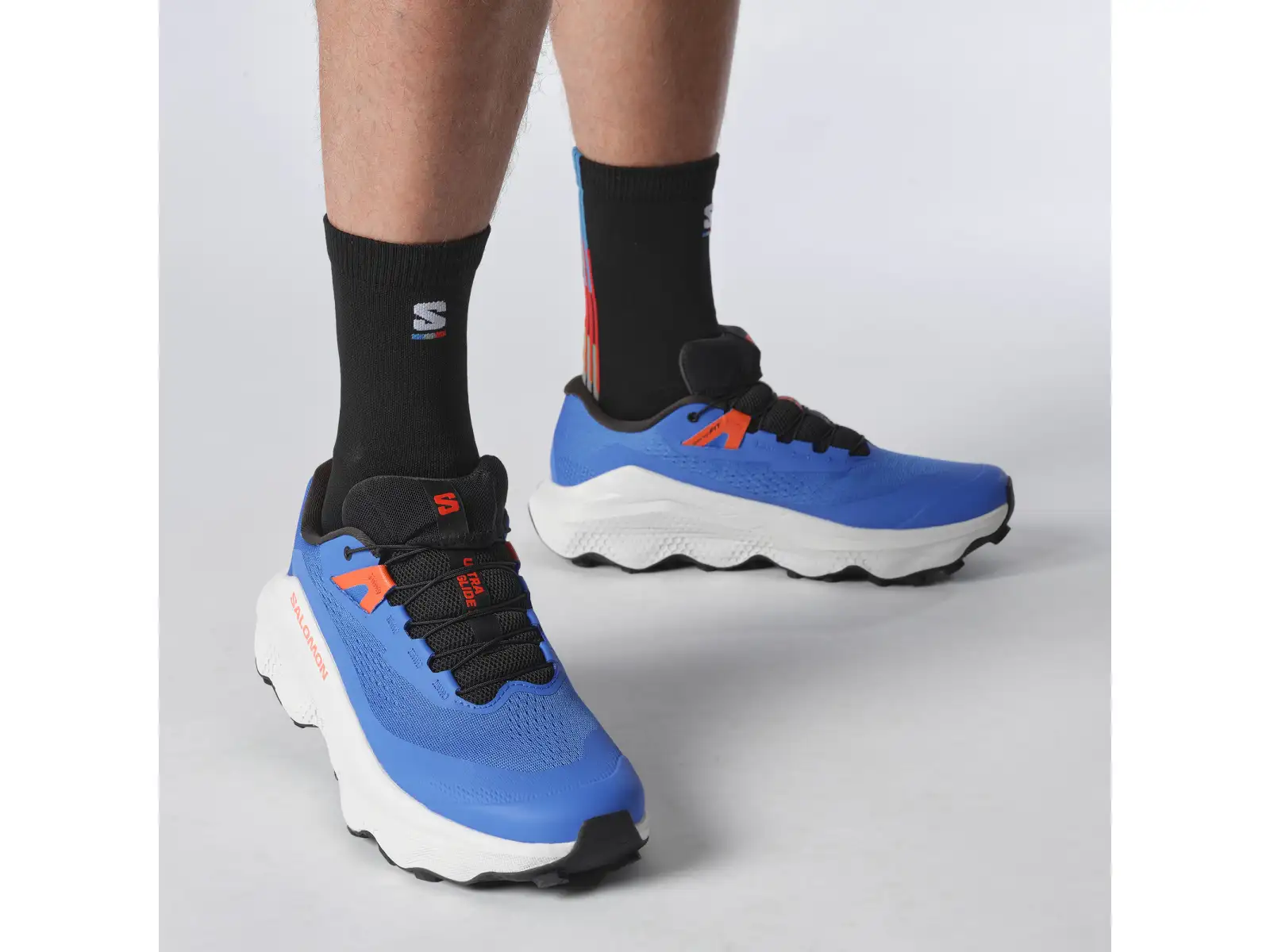 Salomon Ultra Glide 3 Herren Laufschuhe French Blue/Lunar Rock/Cherry Tomato