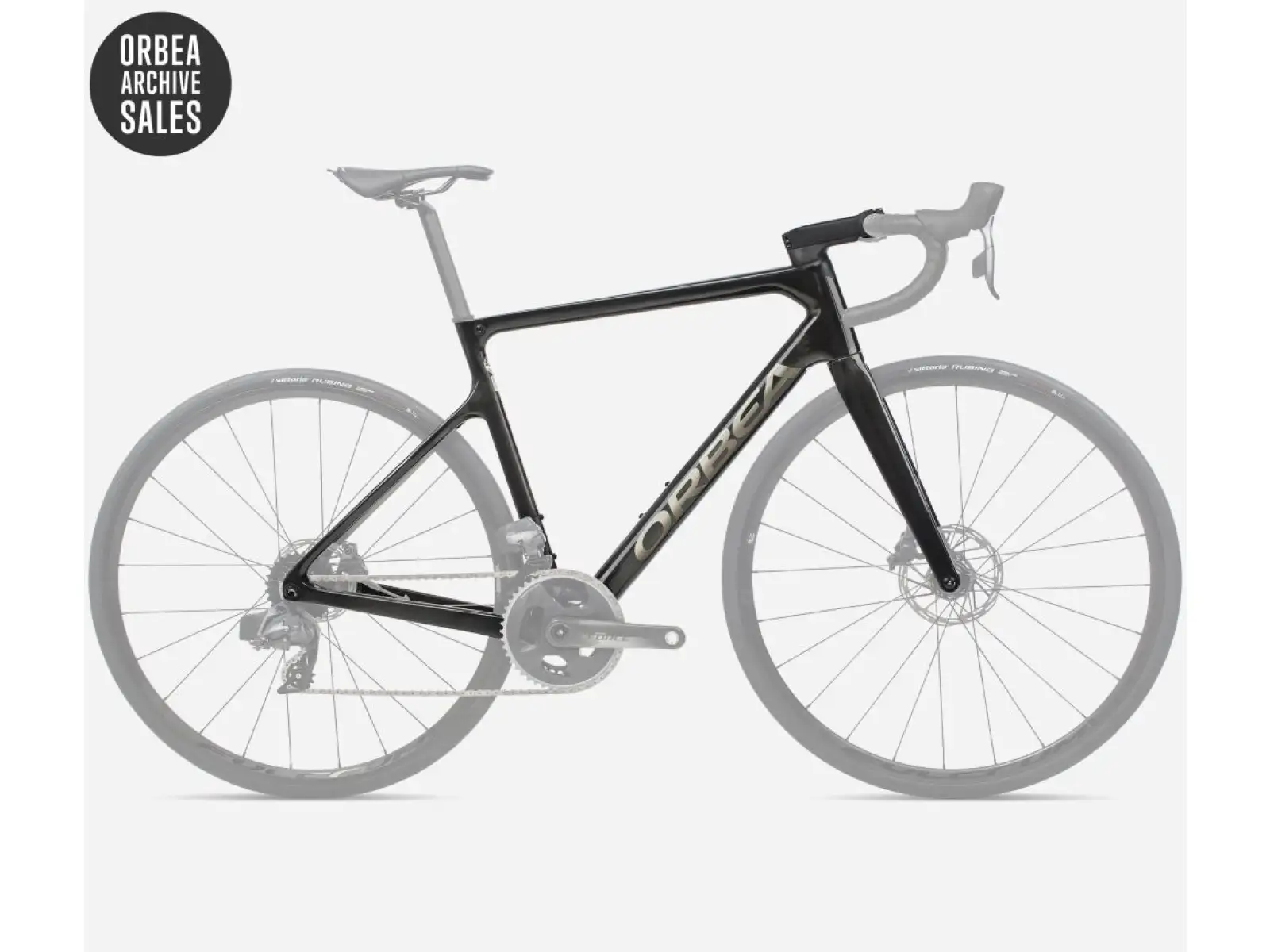 Orbea Orca OMR Straßenrahmenset Carbon Raw - Titan