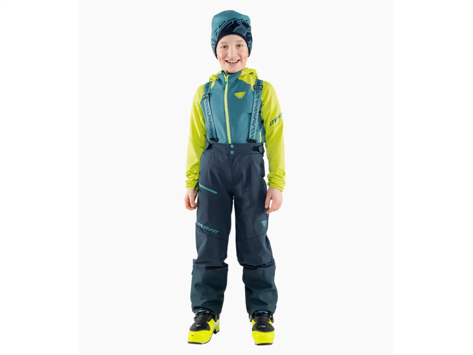 Dynafit Youngstar 3L Kinderhose mit Latz Heidelbeerblau/Sturmblau