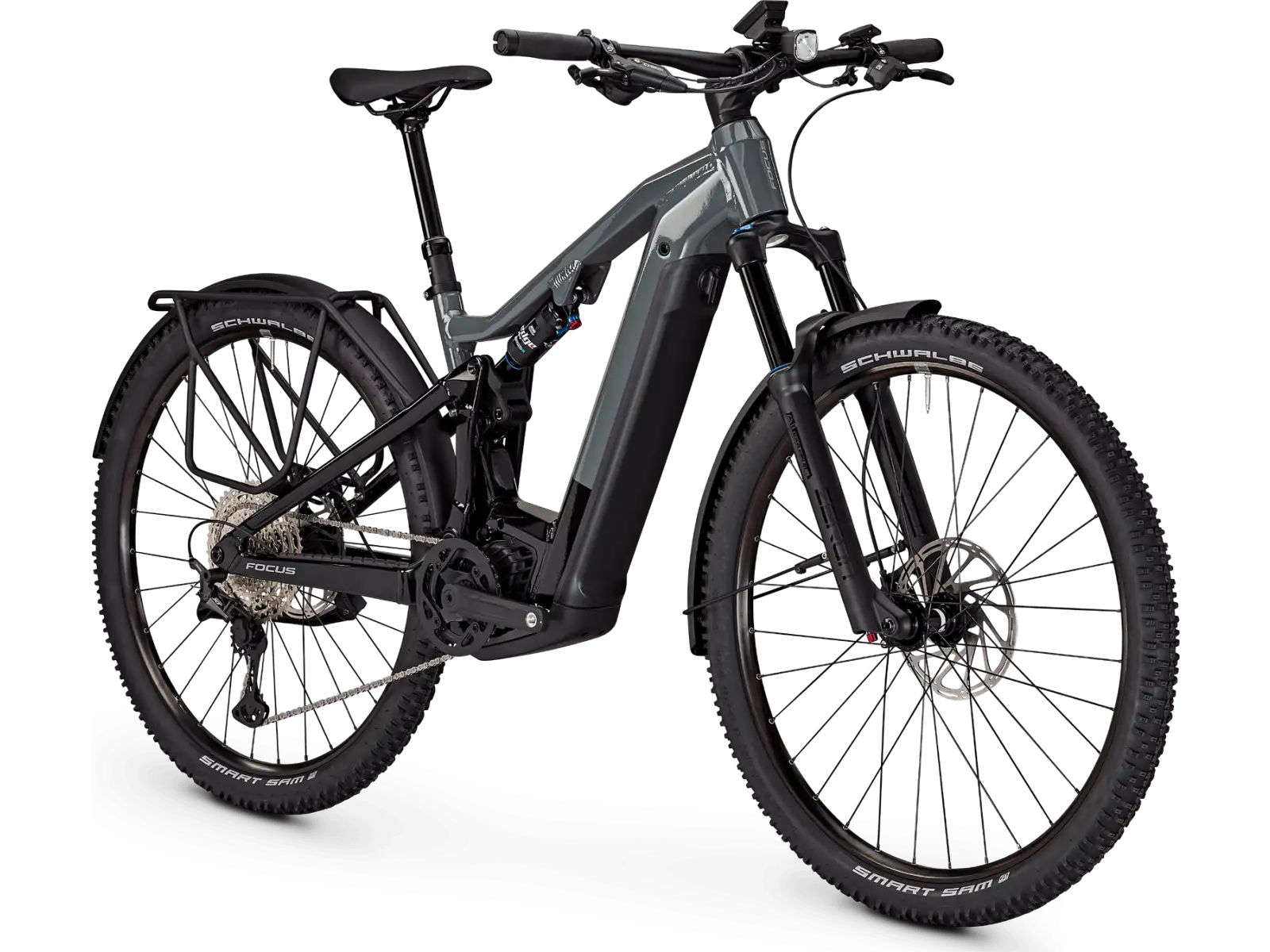 Focus Thron2 6.8 EQP DI 625Wh vollgefedertes E-Bike Slategrey/Magicblack
