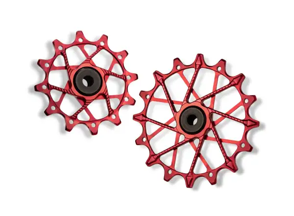 Schaltwerkskäfig mit Schaltröllchen für Sram Force AXS 12-Gang Schwarz/Rot