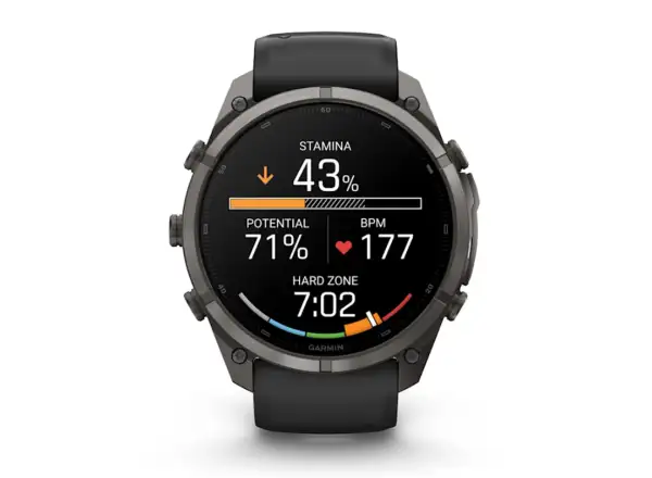 Garmin Fénix 9 Pro inReach 51 mm Smartwatch Carbon gray DLC Titanium Black/Pebble gray