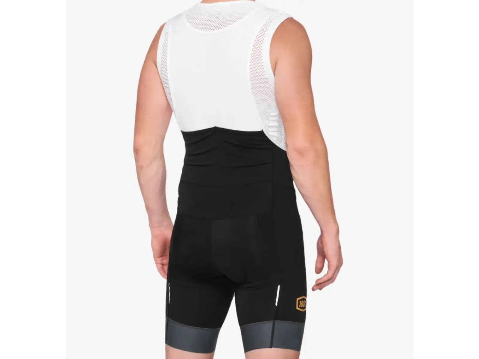 100% Exceeda Herren Shorts mit Latz und Polsterung Black/Charcoal