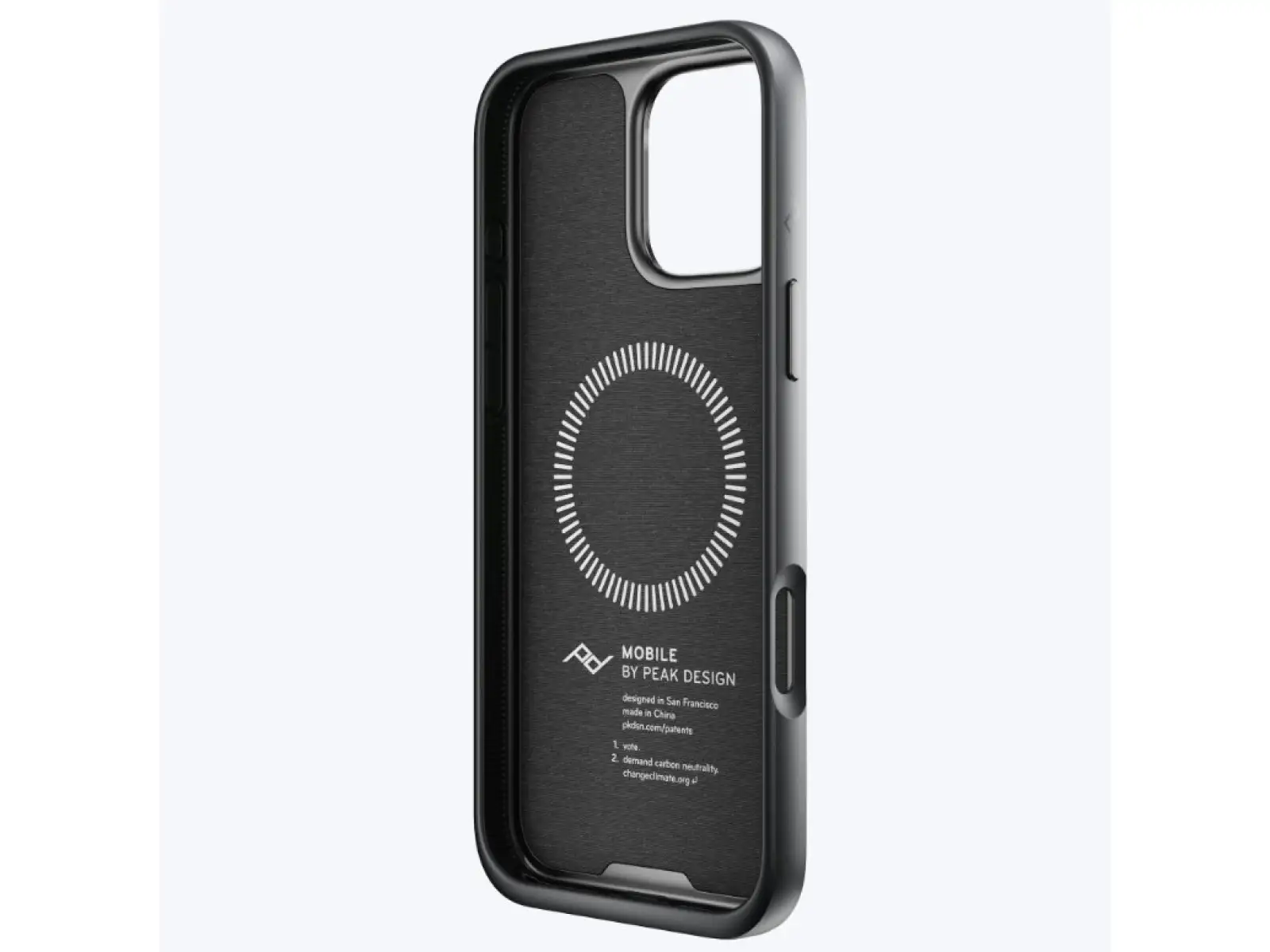 Peak Design Mobile Everyday Fabric Case iPhone 16 Pro Max Handyhülle Charcoal