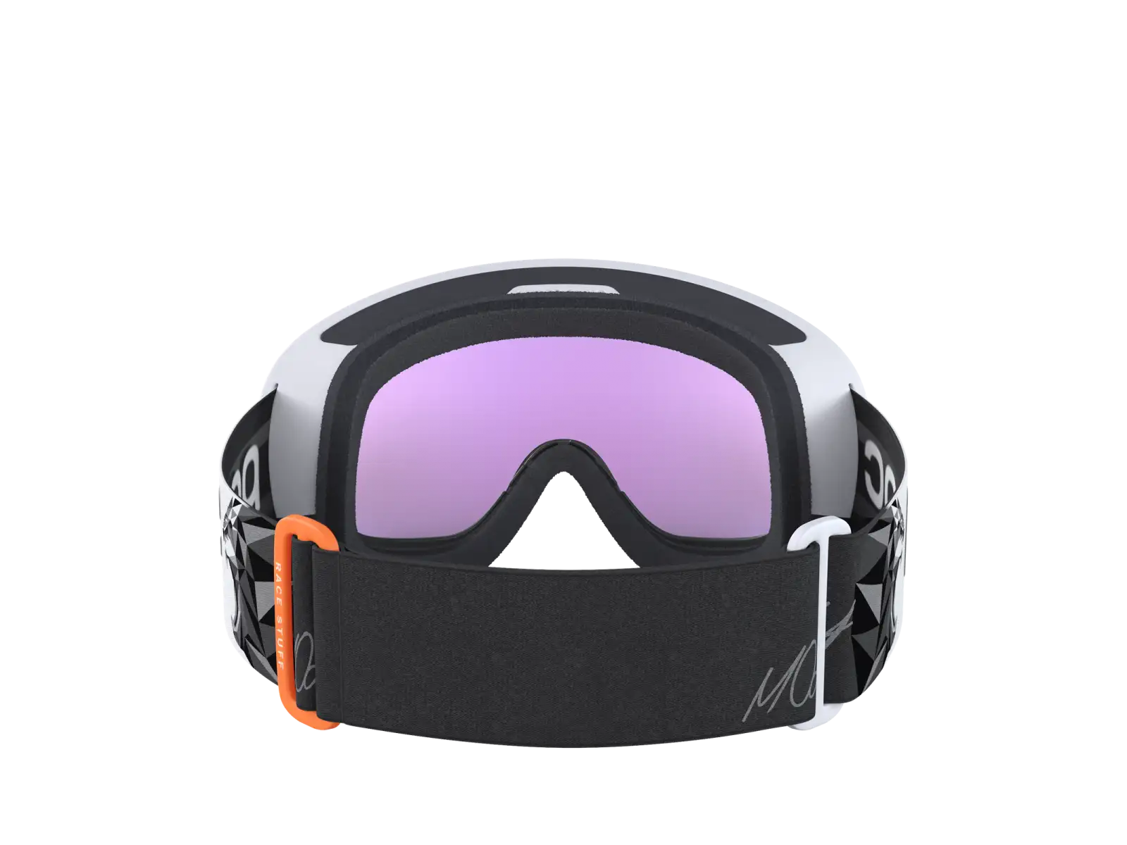 POC Fovea Mid Race Marco Odermatt Ed. Skibrille Hydrogen White/Uranium Black/Partly Sunny Blue