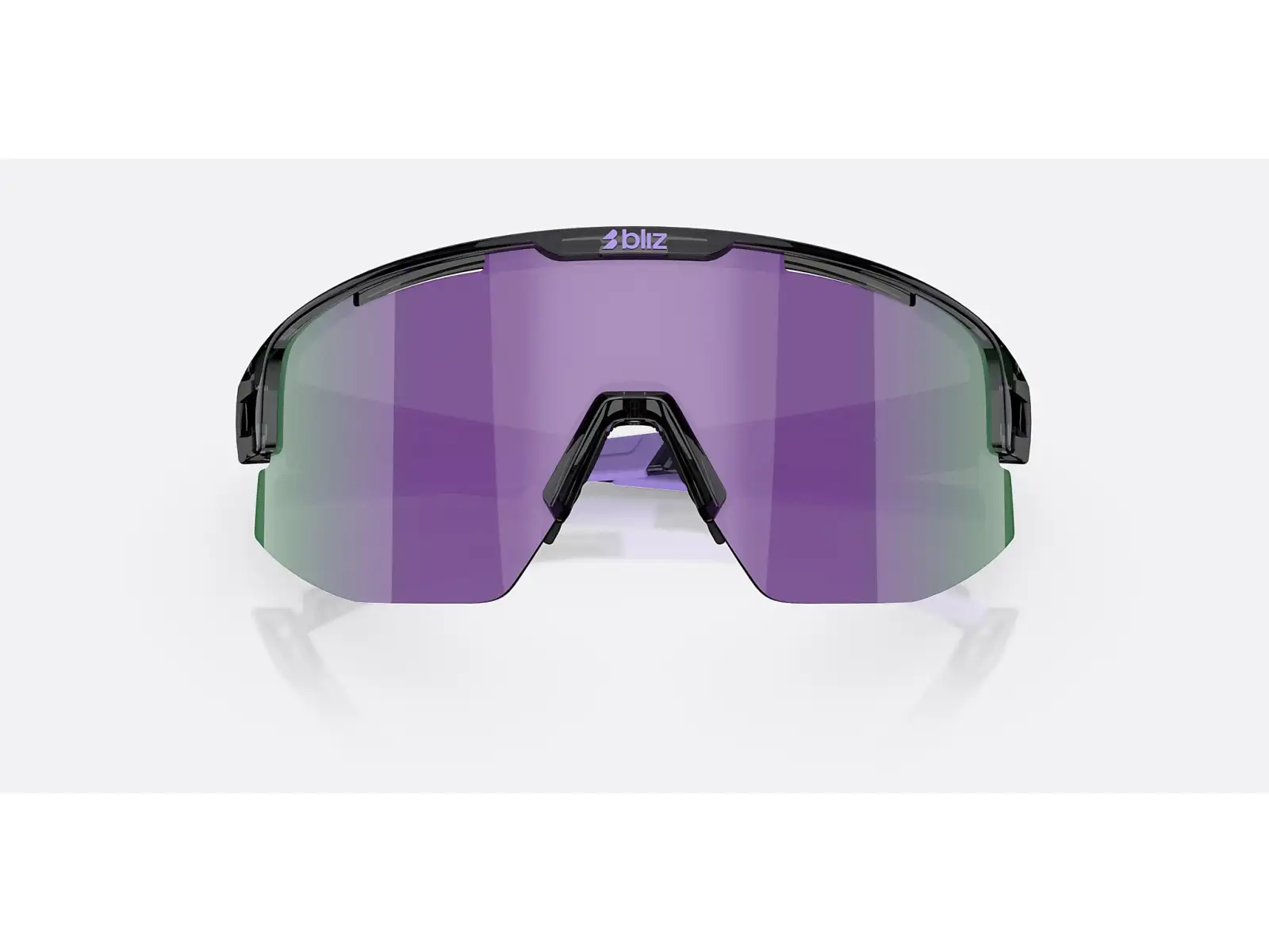 Bliz Matrix Small Sonnenbrille Crystal Black/Grey Purple Multi