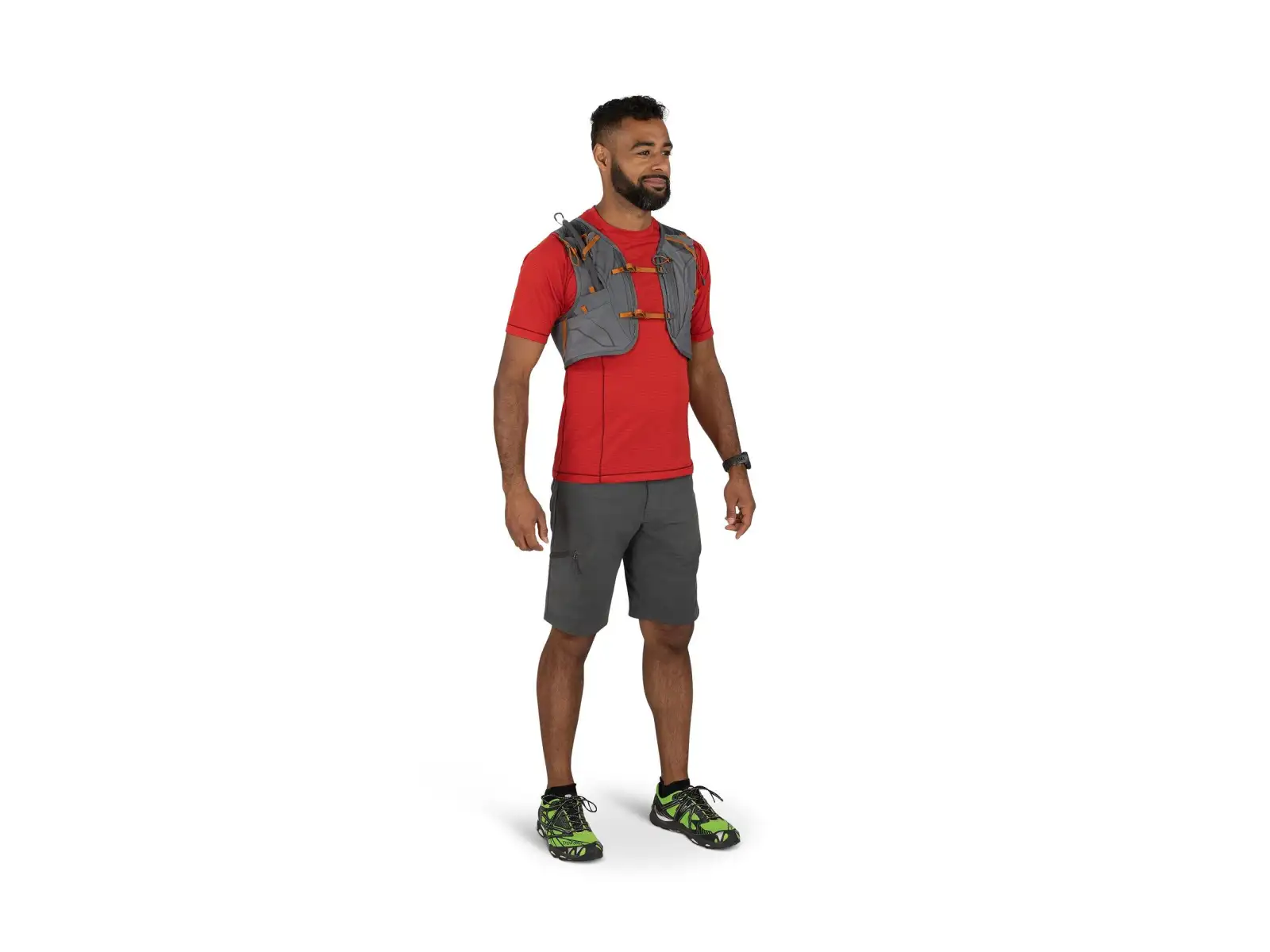 Osprey Duro 6 Weste 6 l + 2x Flasche 0,5 l Phantom Grey/Toffee Orange