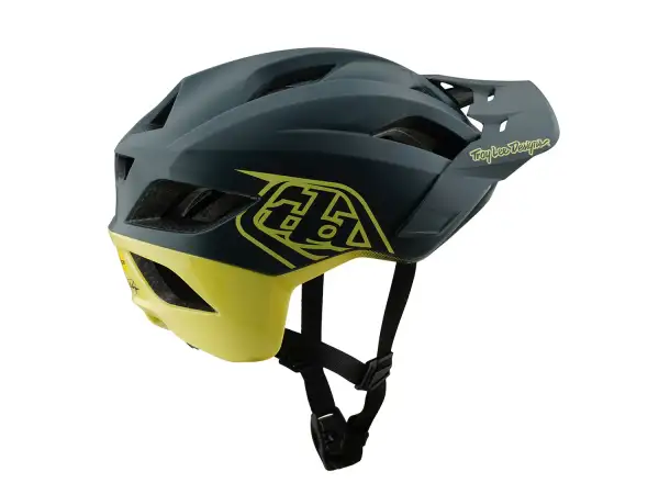 Troy Lee Designs Flowline SE Helm Badge Gray/GLO Yellow