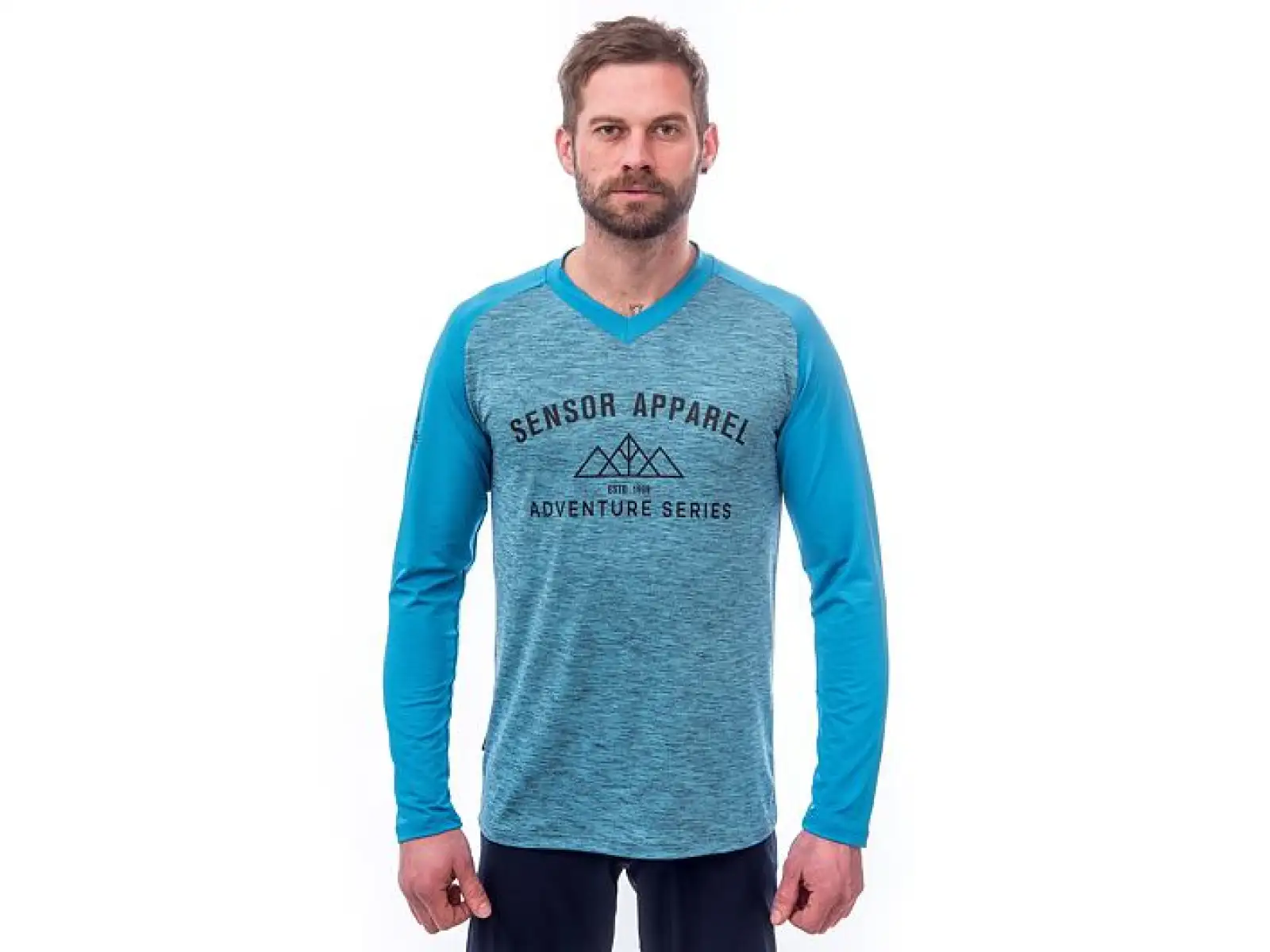 Sensor Charger Herren Trikot Langarm blau